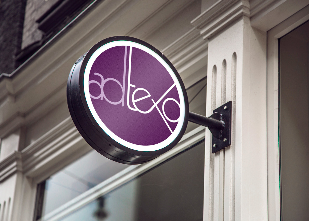 Adtexo logo devanture decoration signalétique