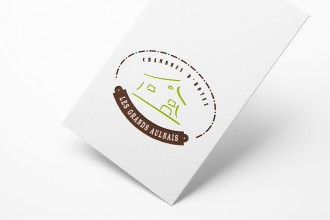 Cartes visite logo identité visuelle chambres hôtes