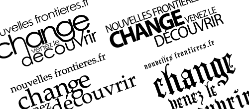 Logo typographique annonce