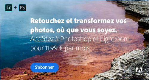 Téléchargement logiciels Promo Photoshop Lightroom