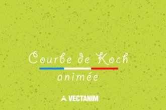 Motion design fractales courbe de Koch animée