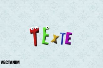 Motion design ATCHUM lettres texturées animées