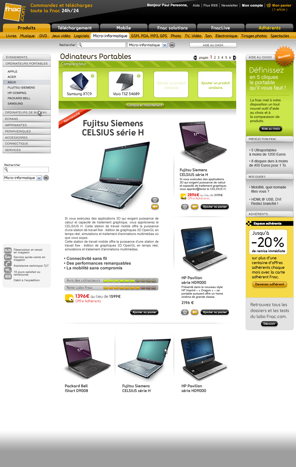 design site flash fnac produits 2