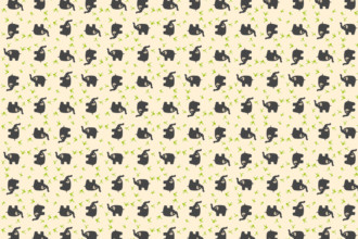 Motif clair éléphant cours distance textile Photoshop