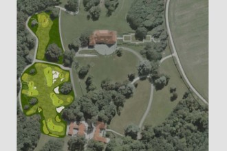 Projet parcours golf graphiste plan green