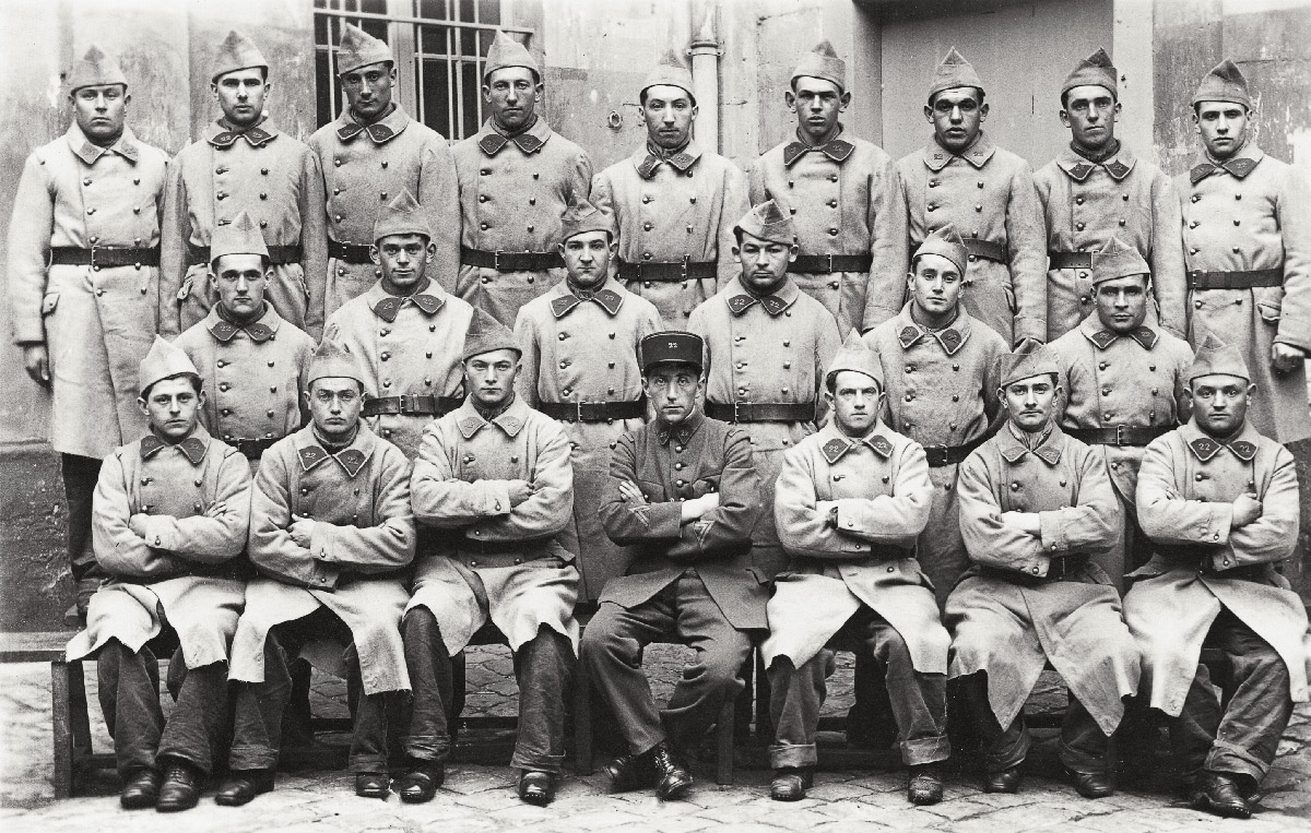 Soldats carte postale retoucheur photo Toulon Hyères