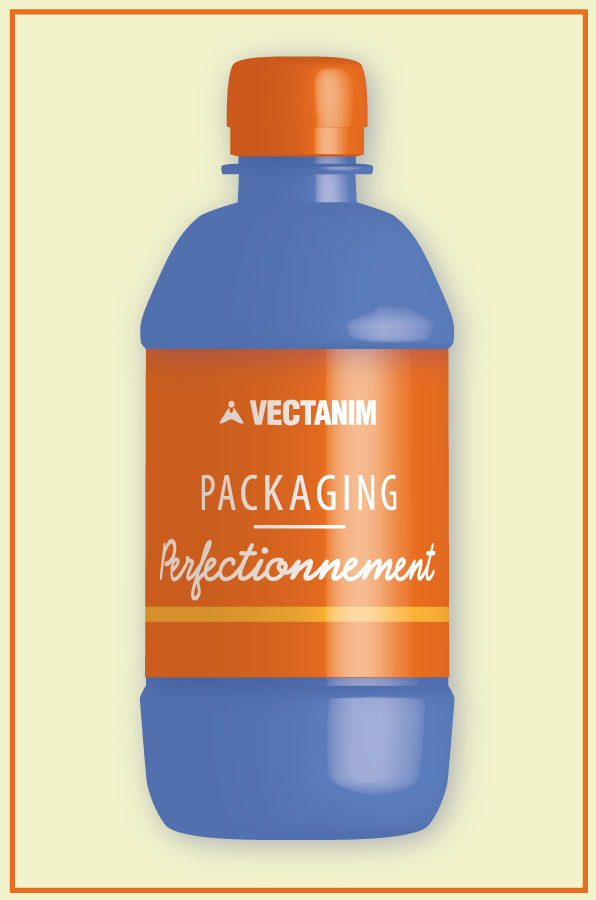 Formation ILLUSTRATOR perfectionnement packaging bouteille