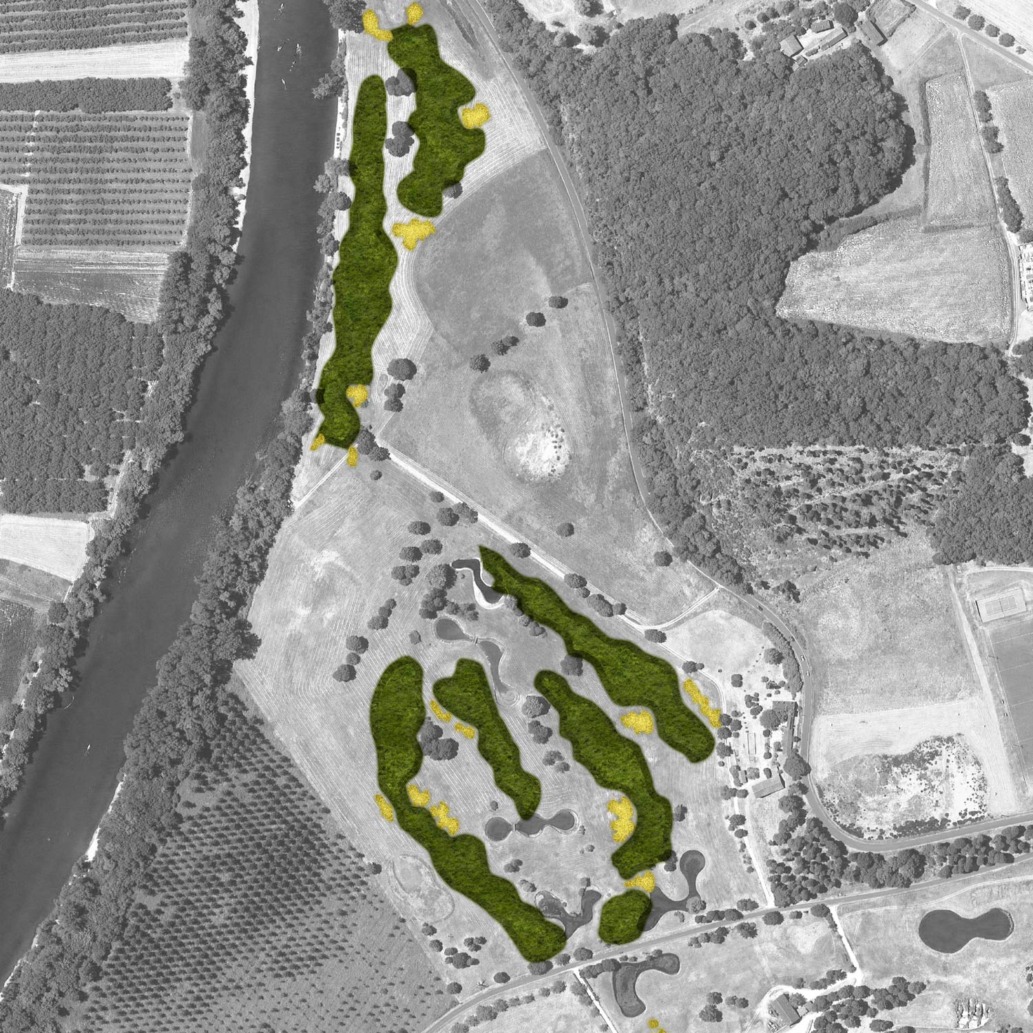 Cartographie numérique création golf